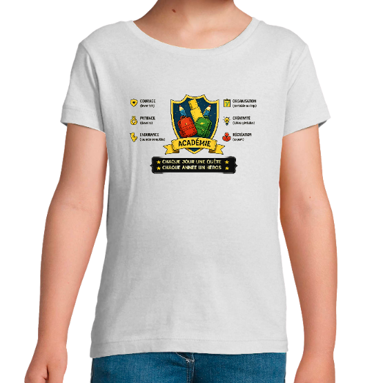 T-shirt rentrée – Académie, chaque jour une quête