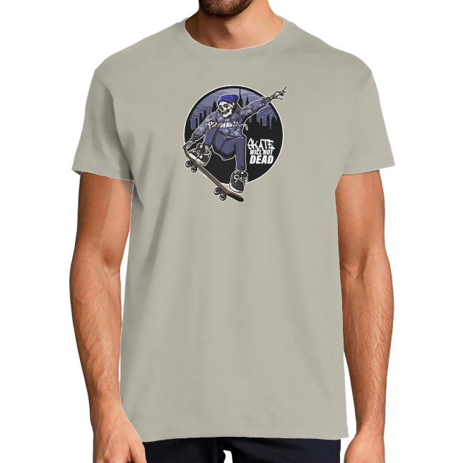 T-SHIRT SKATE WILL NOT DEAD HOMME