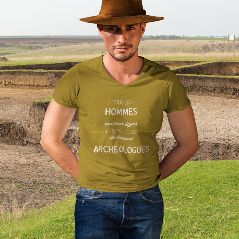 T-SHIRT MÉTIER LES MEILLEURS DEVIENNENT ARCHÉOLOGUES