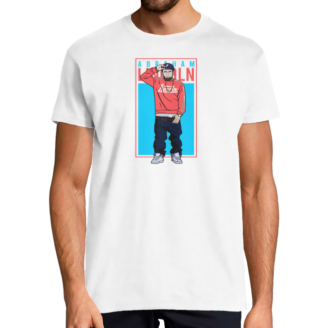 T-SHIRT ABRAHAM LINCOLN COOL HOMME