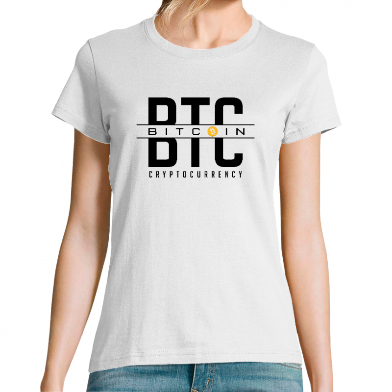 T-SHIRT CRYPTOCURRENCY BITCOIN FEMME