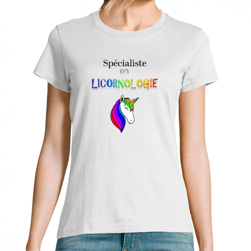 SPECIALISTE EN LICORNOLOGIE - T-SHIRT FEMME