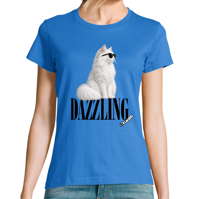 T-SHIRT FEMME COL Rond KLASSS FASHION DAZZLING - design Original