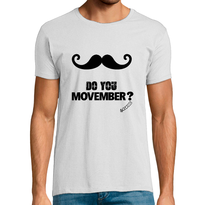 T-SHIRT HOMME FIT KLASSS " DO YOU MOVEMBER ?" coupe ajustée
