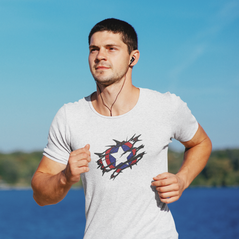 T-SHIRT BOUCLIER DE CAPTAIN AMERICA HOMME