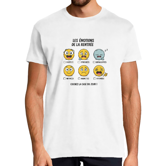 T-shirt homme La Rentrée – Les émotions de la rentrée