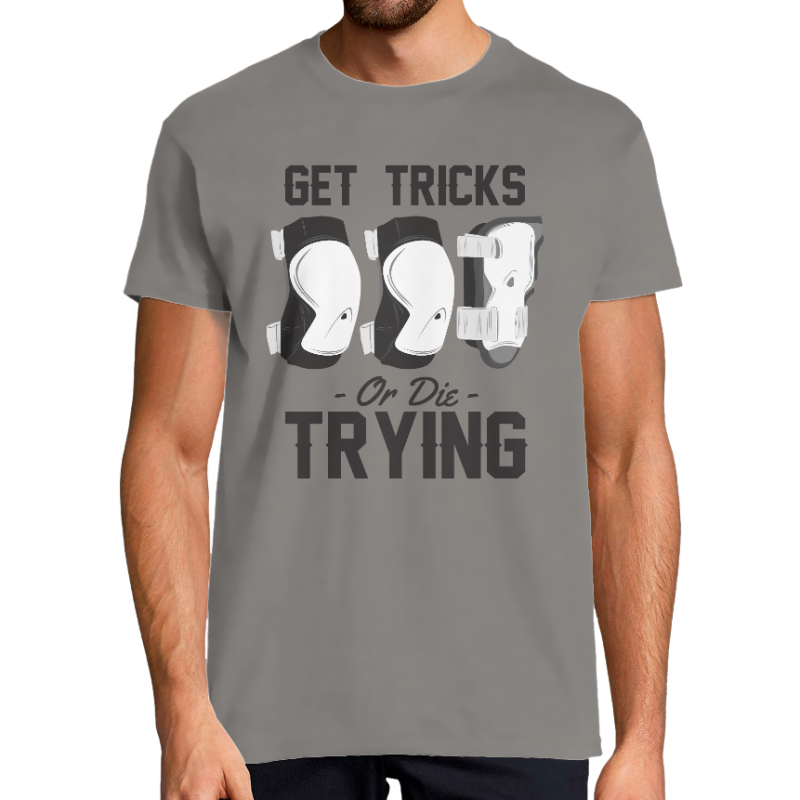 T-SHIRT GET TRICKS OR DIE TRYING HOMME