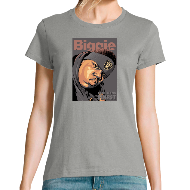 T-SHIRT BIGGIE FEMME – T-shirt vintage hip-hop streetwear