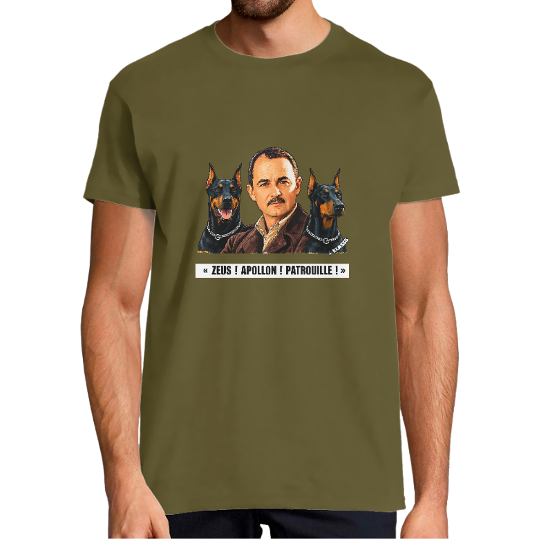 T-SHIRT HOMME KLASSS Série TV VINTAGE "ICONIQUE HIGGINS", col rond 150 gr