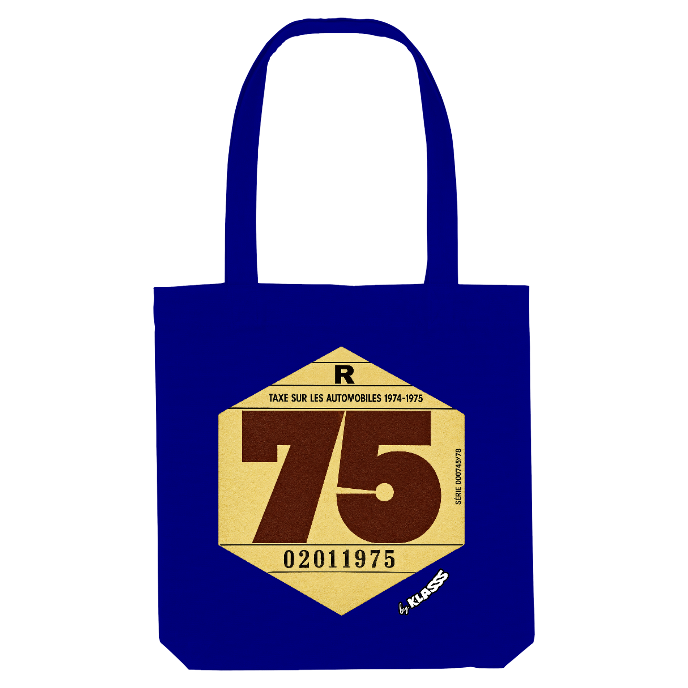 TOTE BAG KLASSS VINTAGE "VIGNETTE 1975", Style automobile