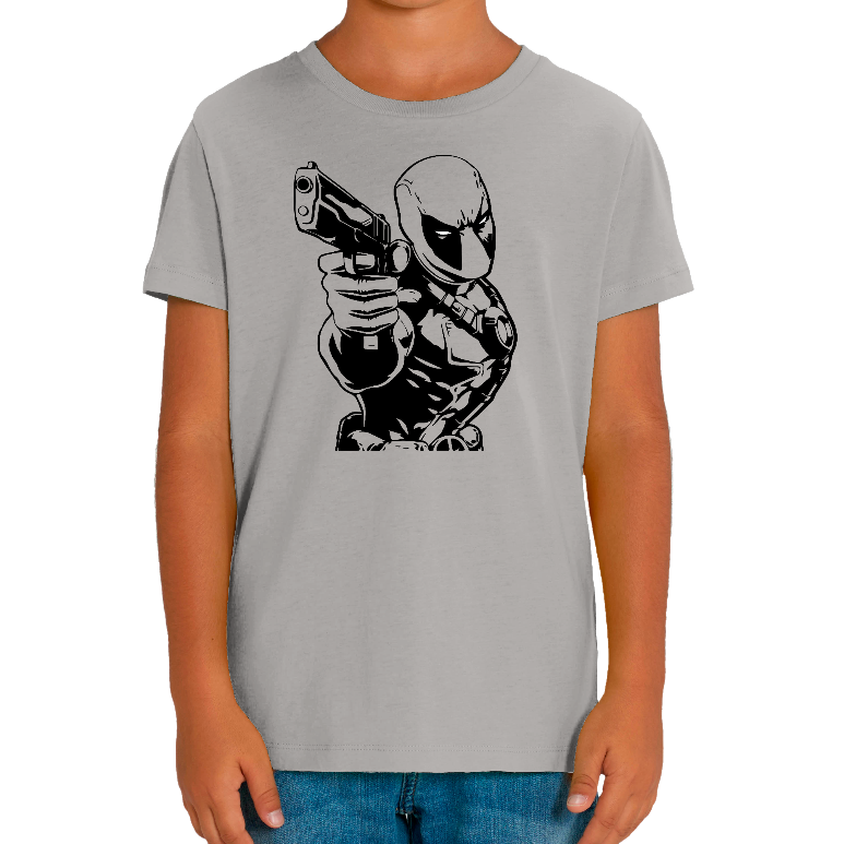 T-SHIRT DEADPOOL BLACK ENFANT