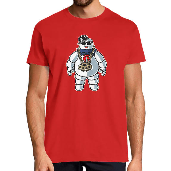 Face T-SHIRT STAY PUFT MARSHMALLOW HOMME