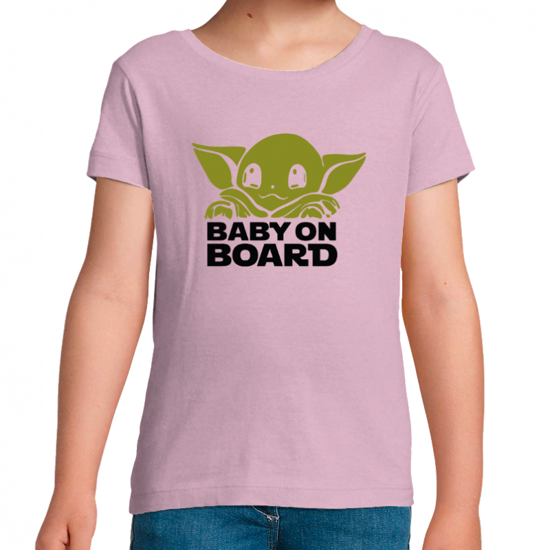 T-SHIRT BABY YODA FILLE