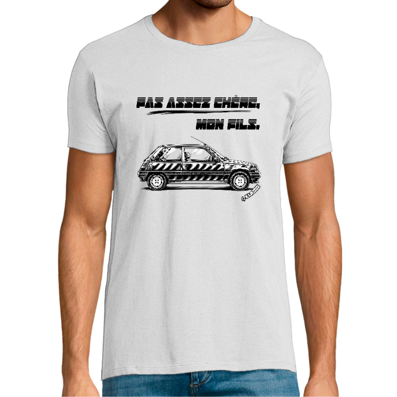 T-SHIRT Fit HOMME KLASSS Regent "PAS ASSEZ CHERE MON FILS"  col rond 150 gr