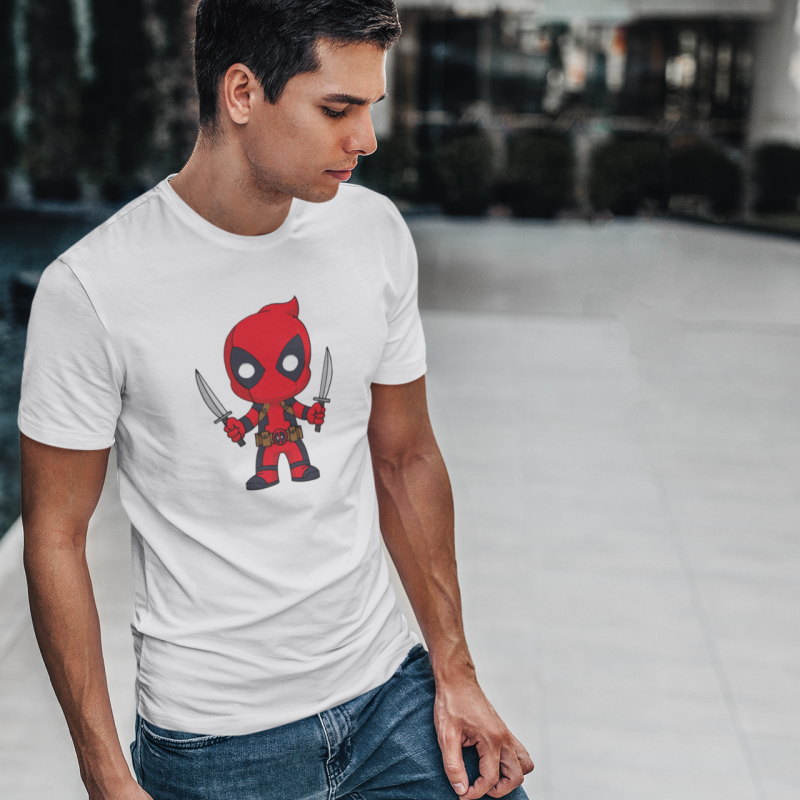 T-SHIRT LIL DEADPOOL STORMS HOMME