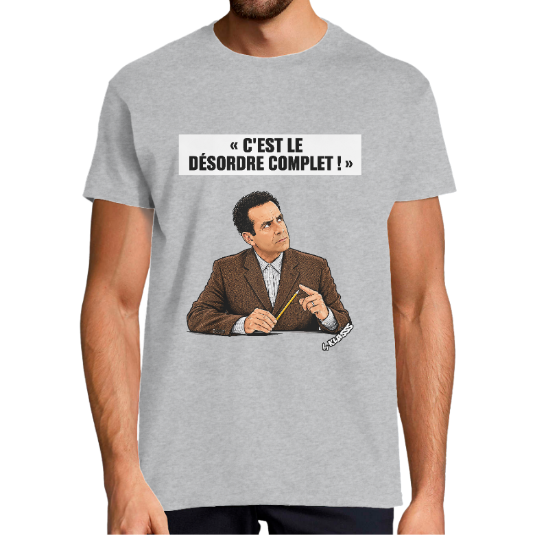 T-SHIRT HOMME KLASSS SERIE TV "ICONIQUE MONK", col rond 150 gr