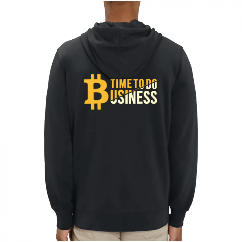 SWEATSHIRT BITCOIN TIME TO DO BUSINESS UNISEXE 