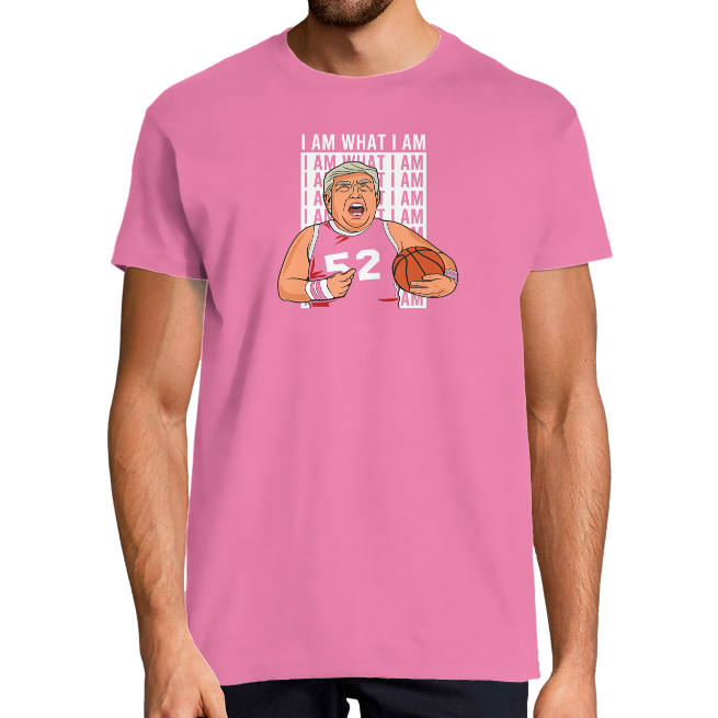 Face T-SHIRT TRUMP AND BASKETBALL HOMME