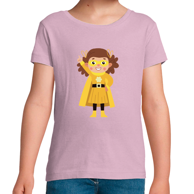 T-SHIRT SUPER-HÉROS FILLE
