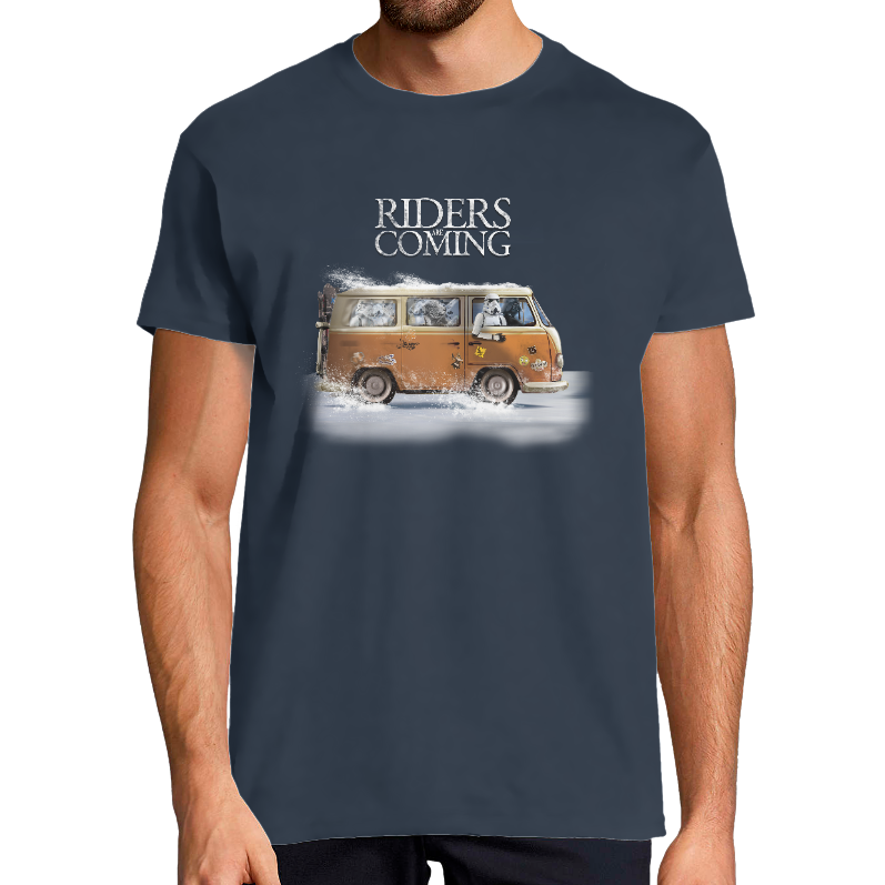 Face RIDERS ARE COMING - T-SHIRT HOMME