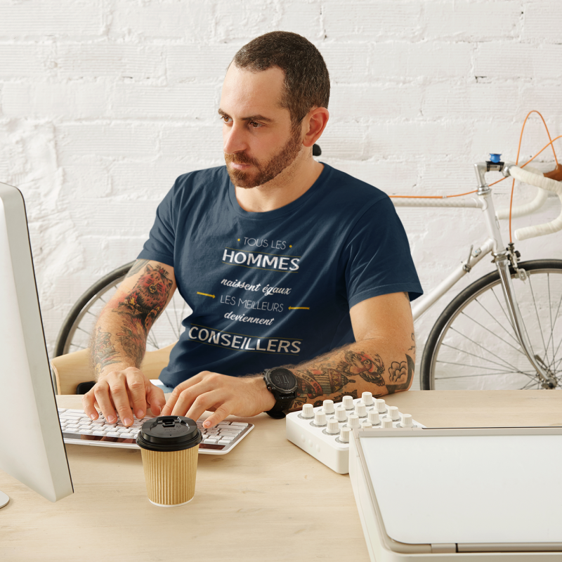 T-SHIRT MÉTIER LES MEILLEURS DEVIENNENT CONSEILLERS