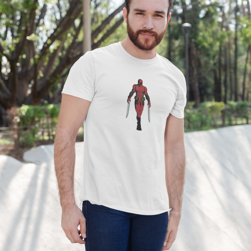 T-SHIRT STRONG DEADPOOL HOMME