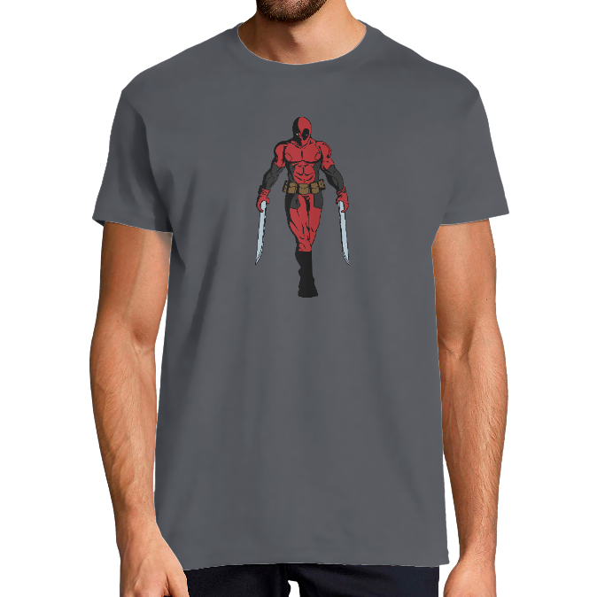 T-SHIRT STRONG DEADPOOL HOMME