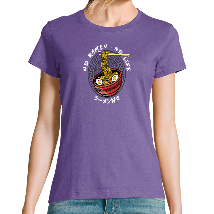 Face T-SHIRT NO RAMEN NO LIFE FEMME