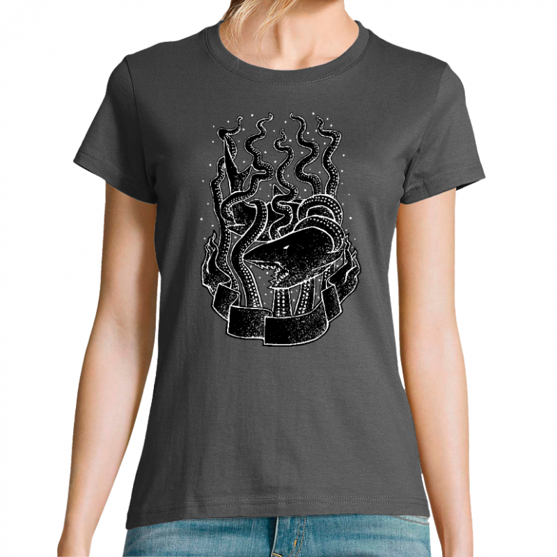 T-SHIRT FEMME - TENTAKLE SHARK