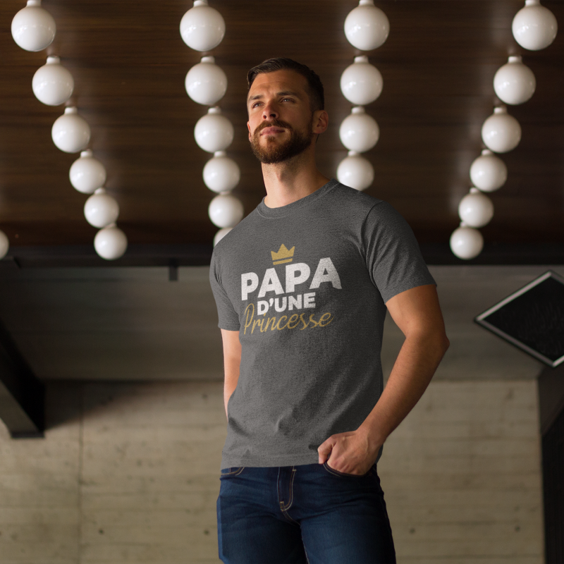 T-shirt Papa d'une princesse