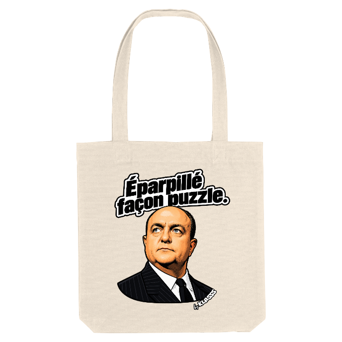 TOTE BAG KLASSS VINTAGE "Eparpillé façon PUZZLE" Réplique Cinéma iconique
