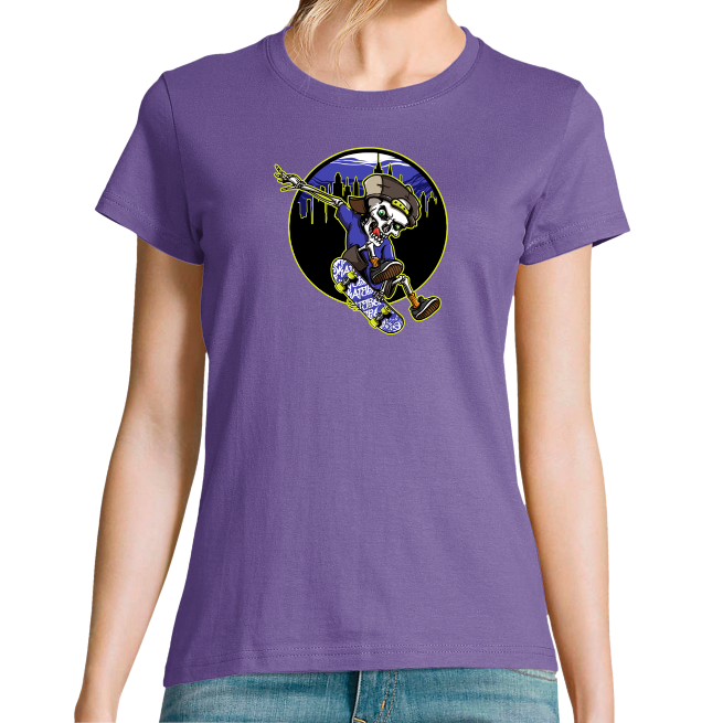 T-SHIRT SKATEUR DE LA MORT FEMME
