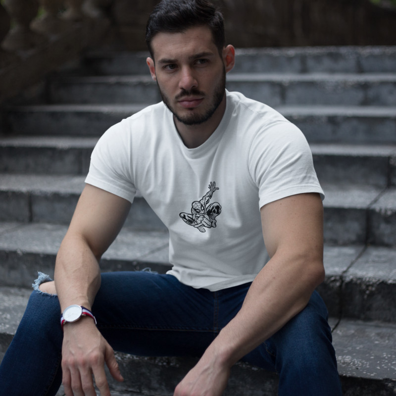 T-SHIRT SPIDER-MAN SAUTE HOMME