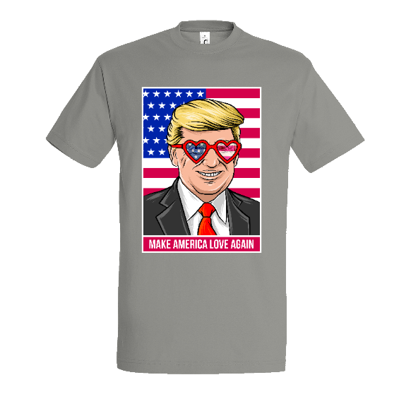 Face T-shirt Donald Trump "Make America Love Again"