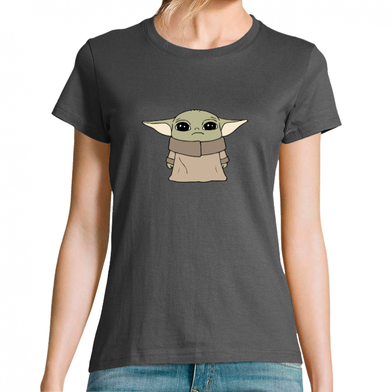 T-SHIRT YODA TRISTE FEMME