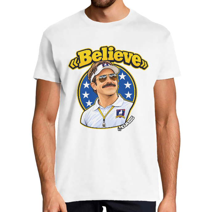 T-SHIRT HOMME KLASSS "BELIEVE" Série TV, Style Original coaching