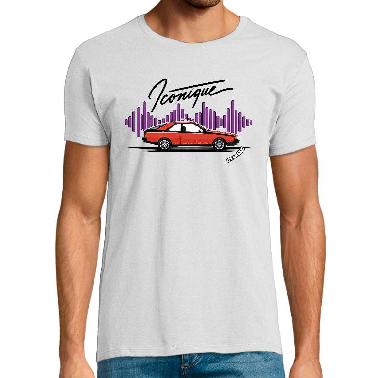 T-shirt Homme REGENT FIT KLASSS VINTAGE "ICONIQUE FUEGO" col rond 