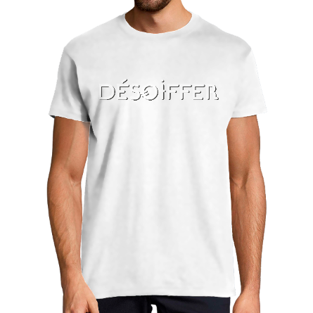 Face T-SHIRT DESIGN DESOIFFER BLANC