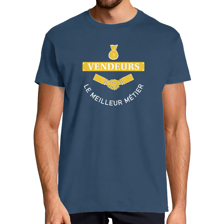Face T-SHIRT VENDEURS POUR HOMME
