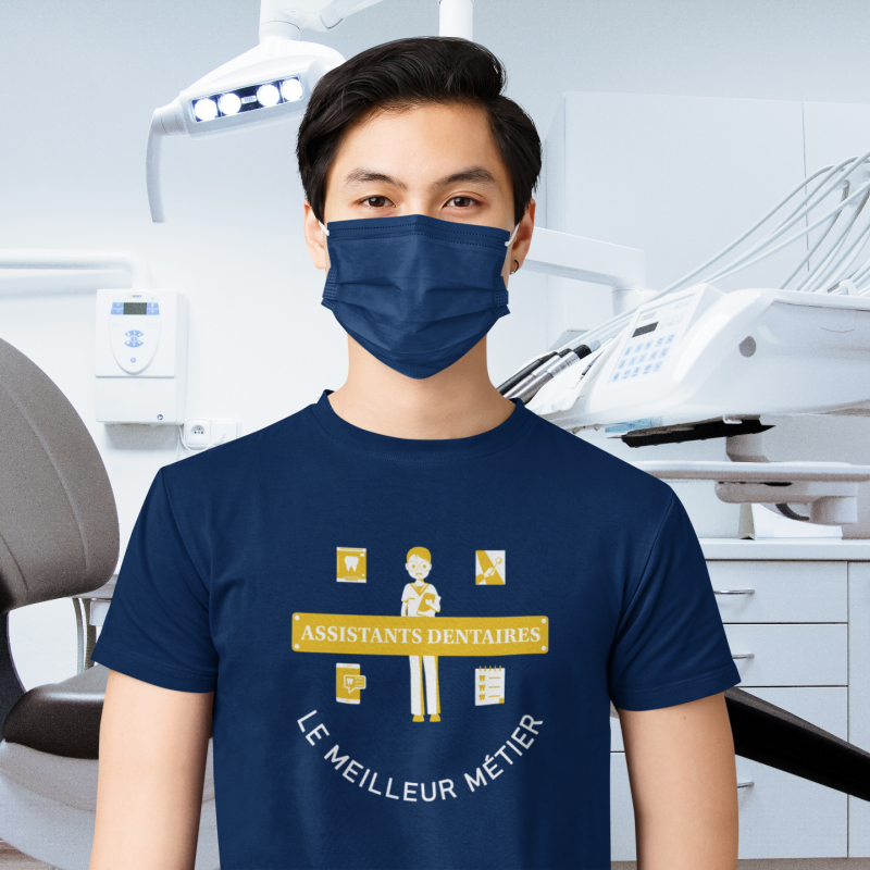 T-SHIRT ASSISTANTS DENTAIRES LE MEILLEUR MÉTIER POUR HOMME