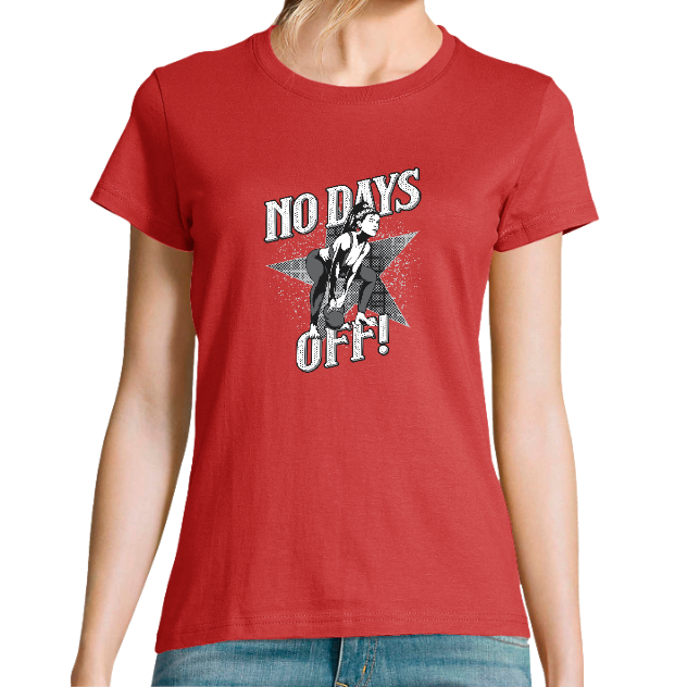T-SHIRT NO DAYS OFF FEMME – T-shirt fitness motivation musculation