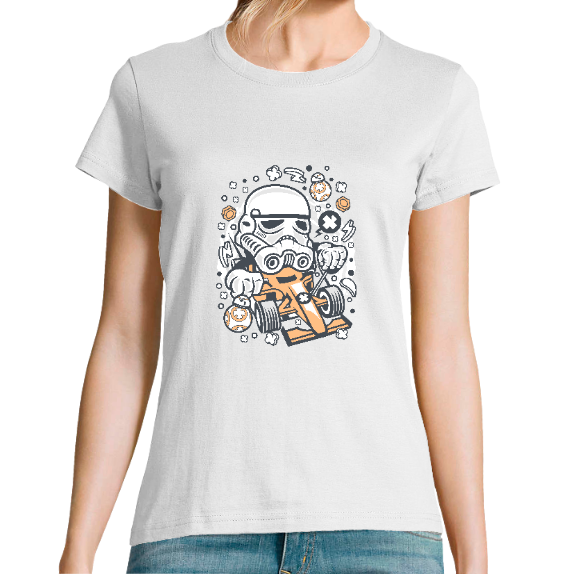 Face T-SHIRT TROOPER RACING FEMME