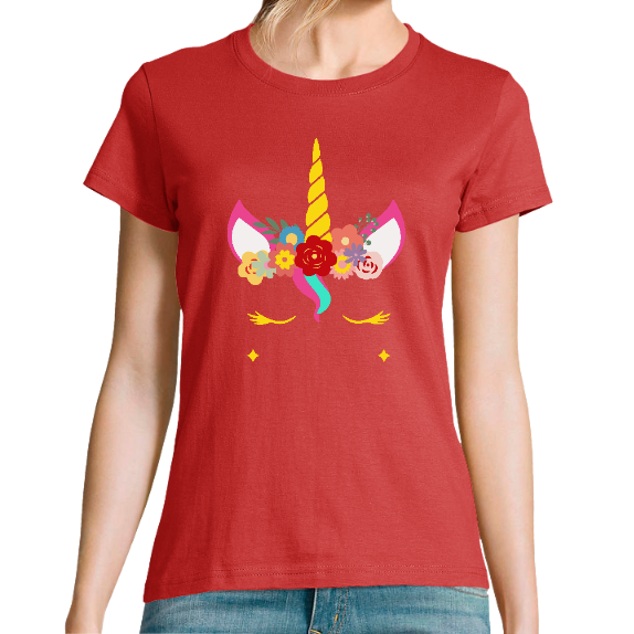 T-SHIRT CORNE DE LICORNE POUR FEMME