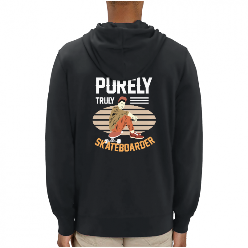SWEATSHIRT PURELY TRULY SKATEBOARDER UNISEXE