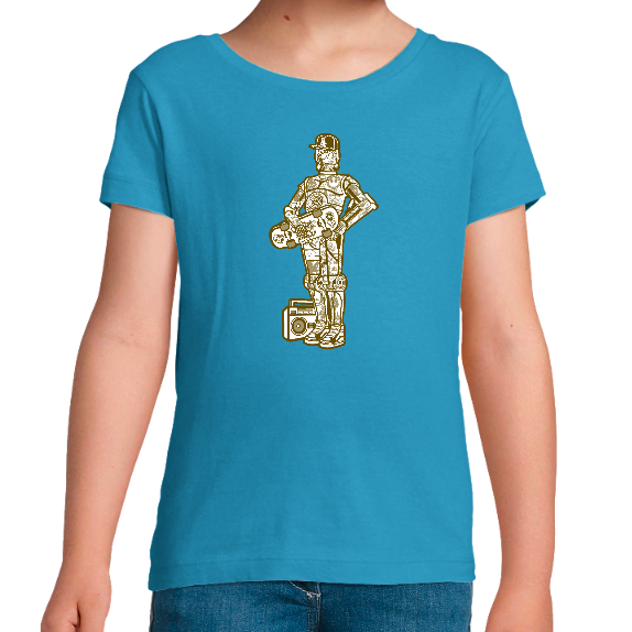 T-SHIRT C-3PO STAR WARS FILLE