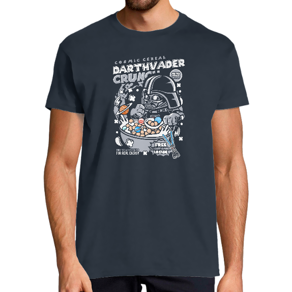 Face T-SHIRT DARK VADOR MANGE DES CRUNCHS HOMME