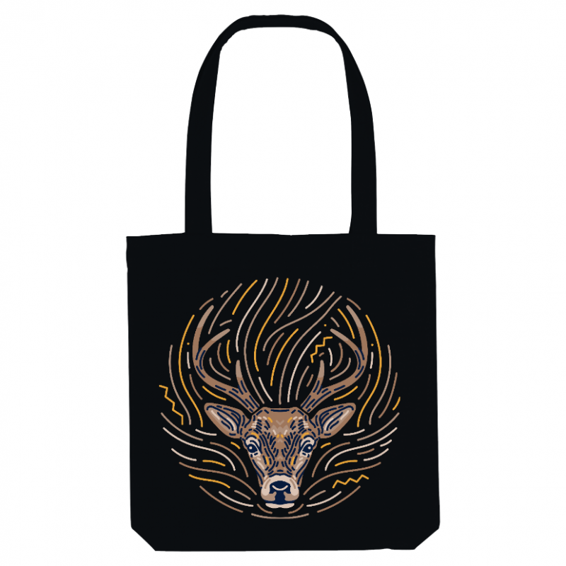 Face TOTE-BAG - NATIVE AMERICAN DEER