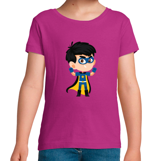 T-SHIRT SUPER-HÉROS SUPER FORCE FILLE