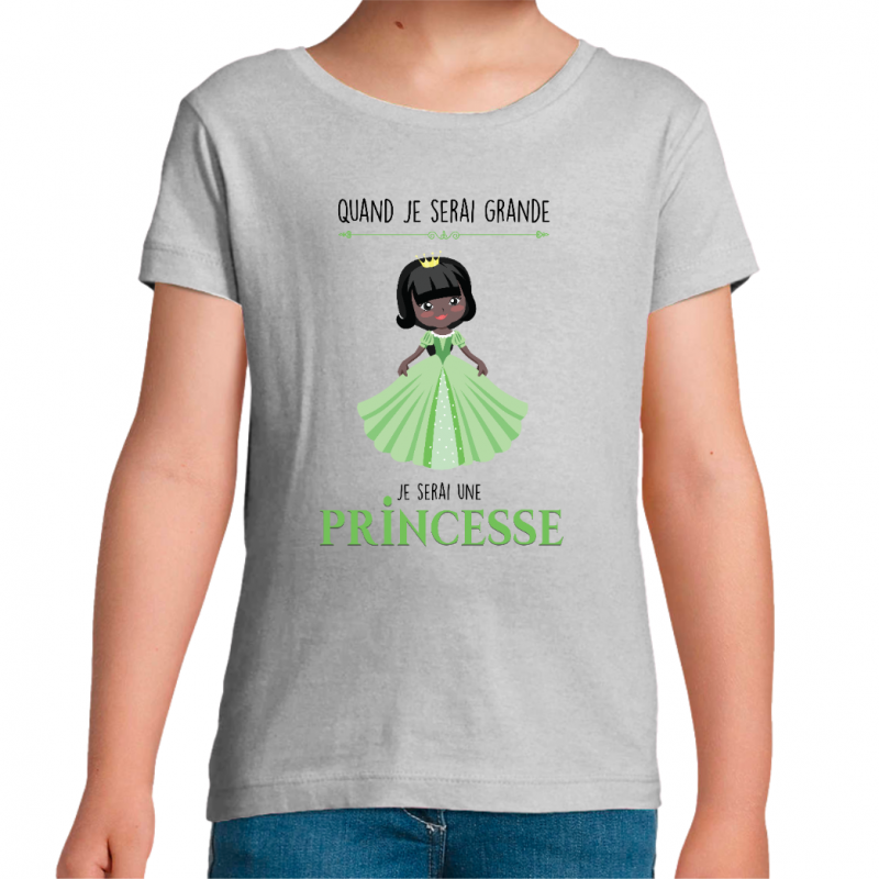 Face FILLE - PRINCESSE ROBE VERTE