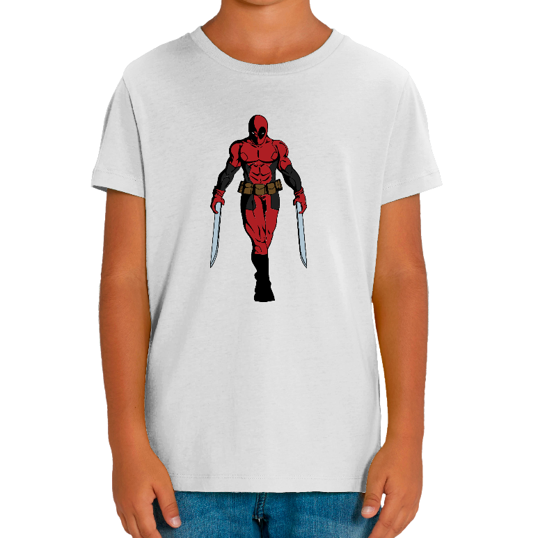 T-SHIRT STRONG DEADPOOL ENFANT